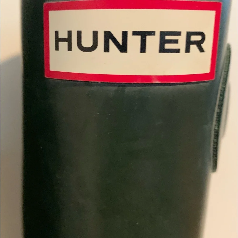 Hunter Wellington Tall Rain Boots  Green SZ 6-7